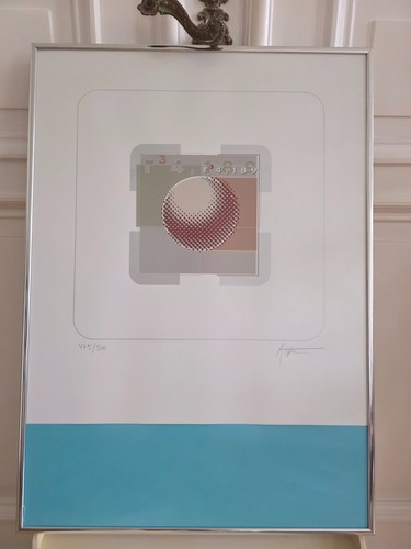 Geometrische grafik signiert - geometrische,